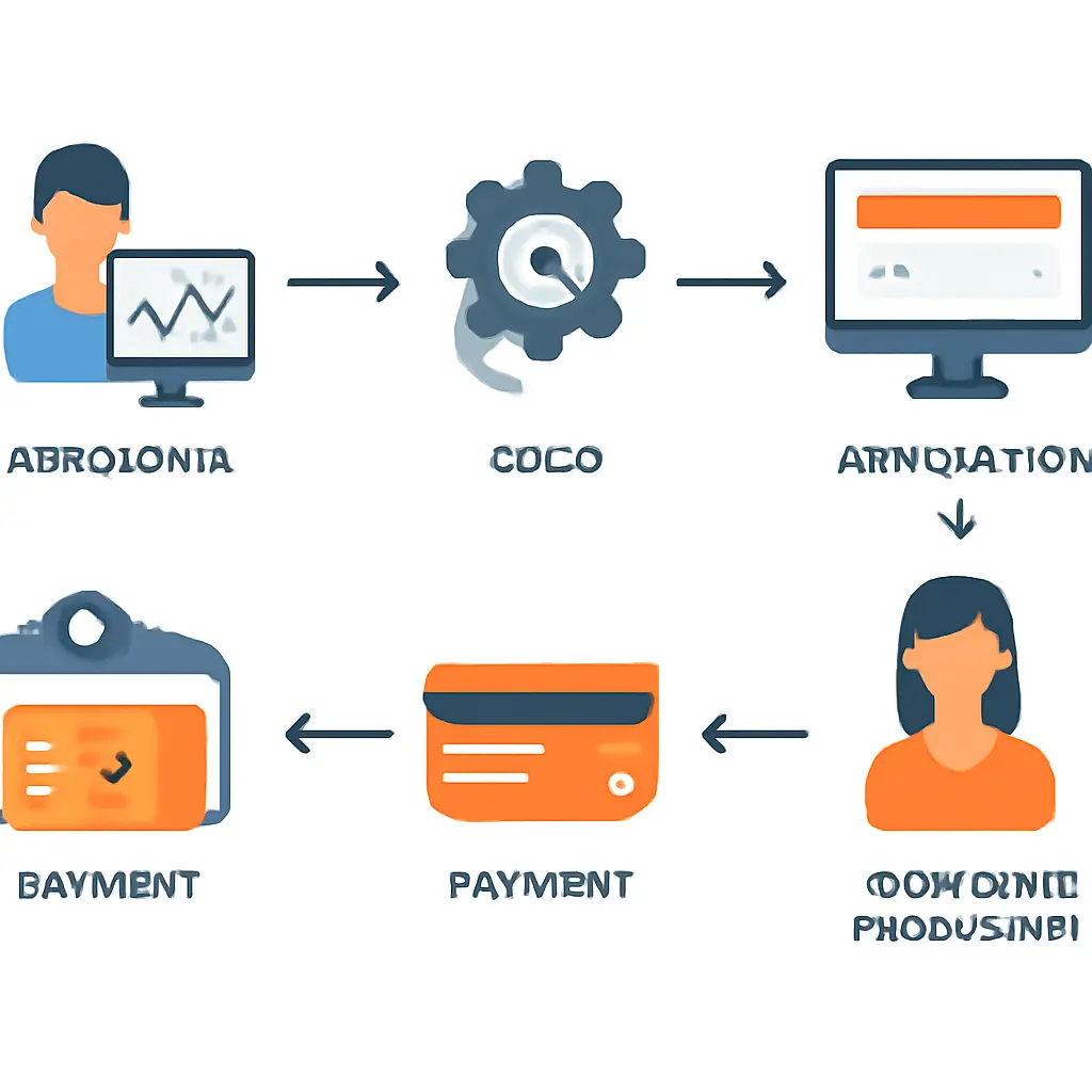 Схема автоматизированных процессов разработки и оплаты