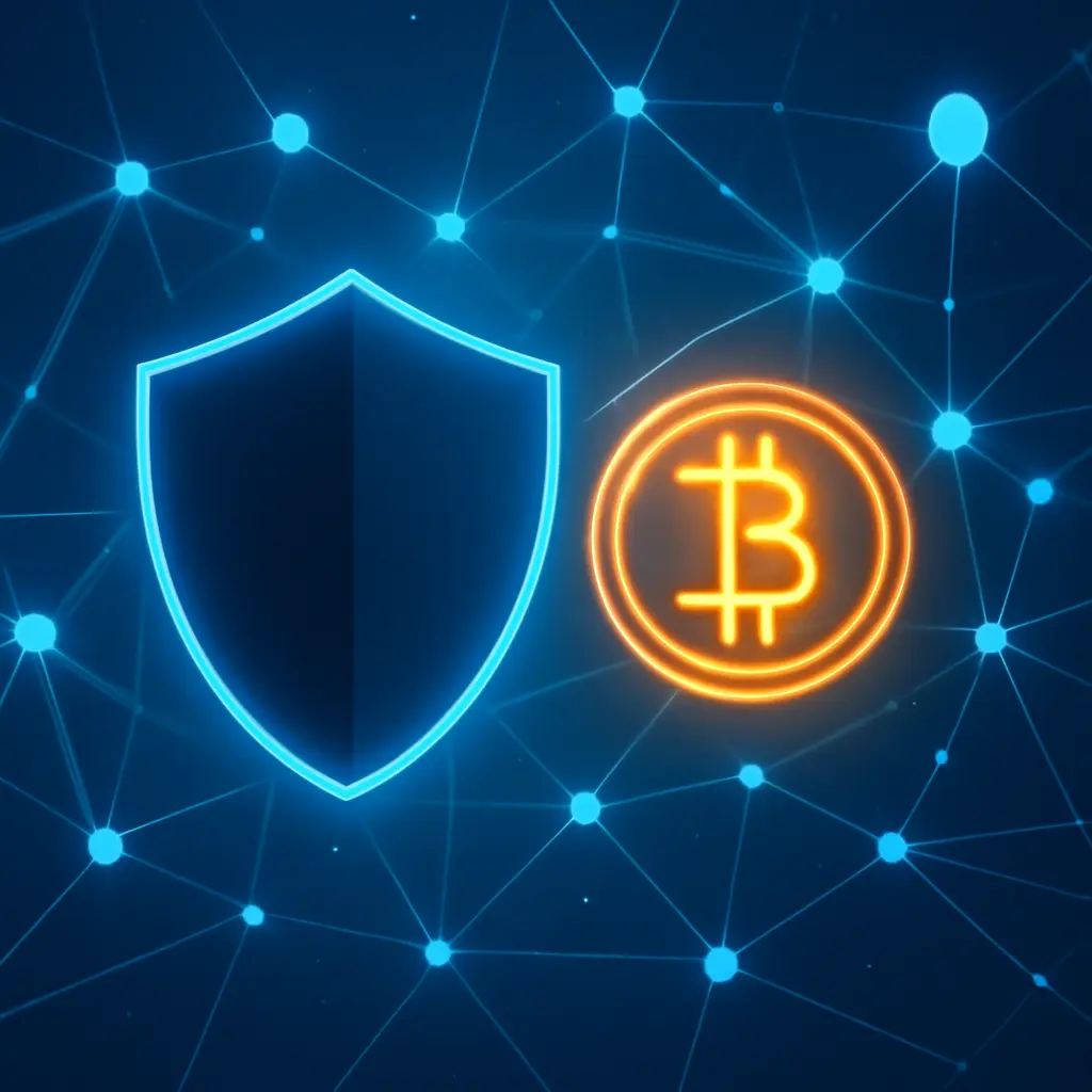 Безопасность обмена Иллюстрация безопасности и защиты цифровых активов