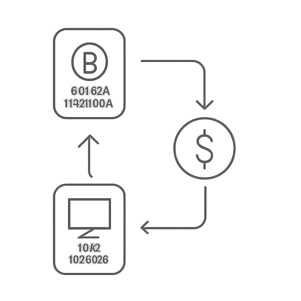 Схема процесса оплаты с обменником и веб-студией